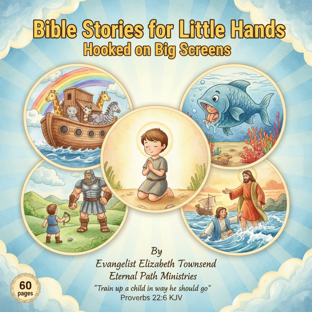 Put It Down: Bible Stories for Little Hands Hooked on Big Screens β children's book cover